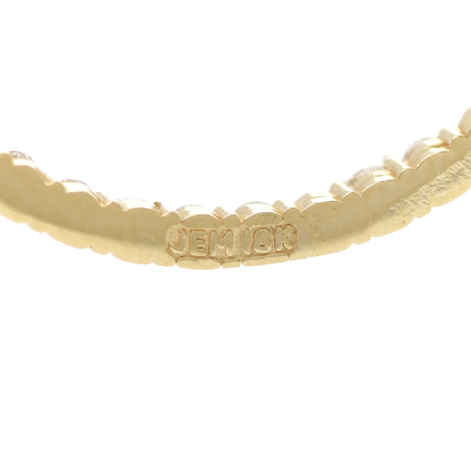 Jennifer Meyer 18K Yellow Gold Diamond Circle Drop Earrings 4 of 4