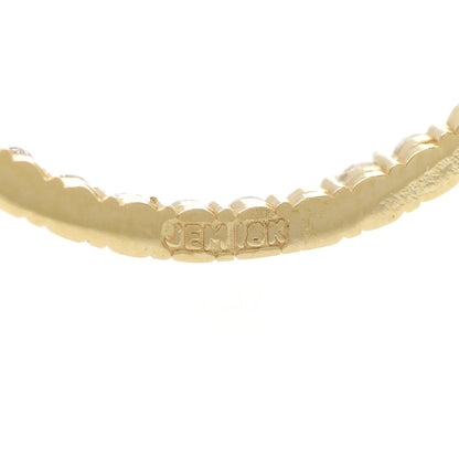 Jennifer Meyer 18K Yellow Gold Diamond Circle Drop Earrings 4 of 4