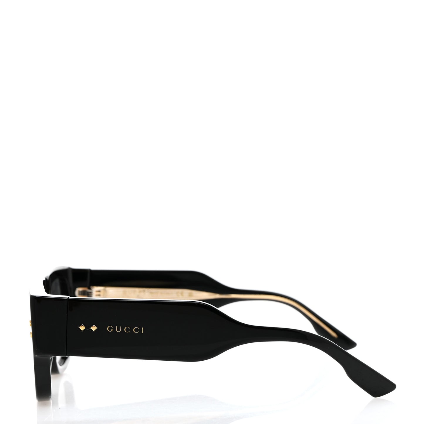 Acetate Square Frame Sunglasses GG1262S Black