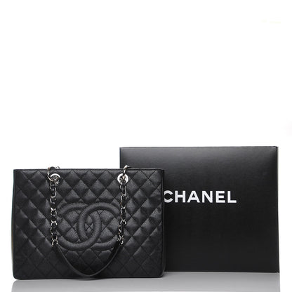 Chanel Caviar Quilted Grand Shopping Tote GST Black 8 of 8