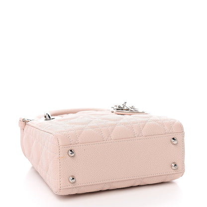 Christian Dior Grained Calfskin Cannage Mini Lady Dior Rose Poudre 4 of 10