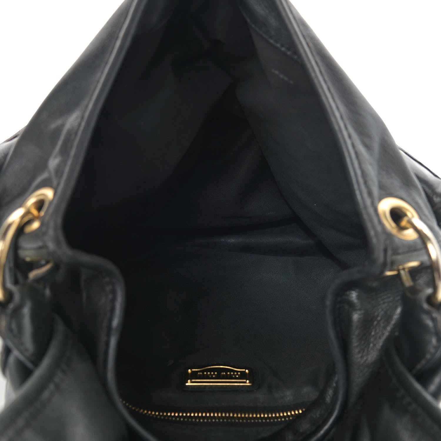 Miu Miu Nappa Matelasse Coffer Hobo Black 5 of 18