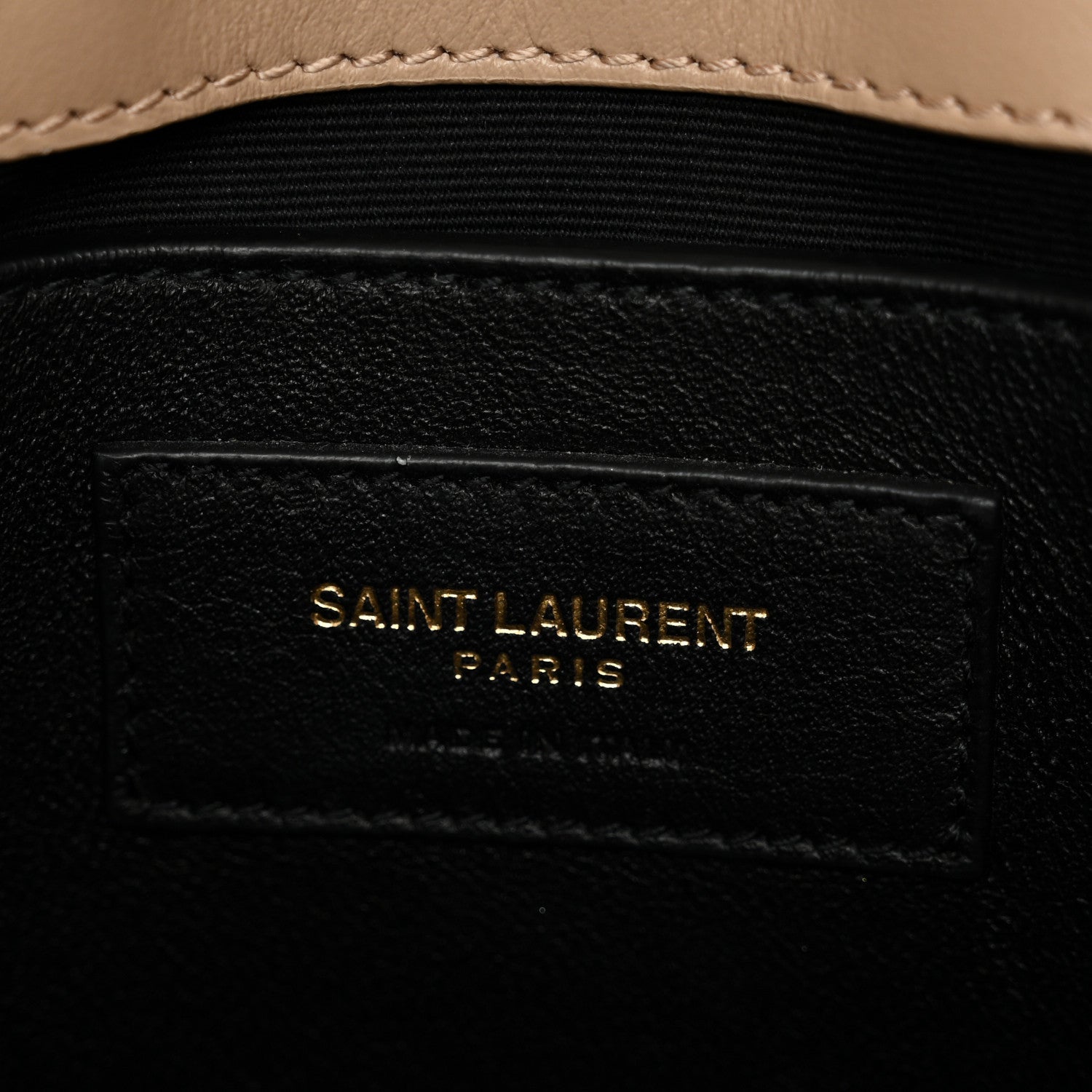 Saint Laurent Calfskin Y Quilted Monogram Small Loulou Chain Satchel Dark Beige 6 of 10