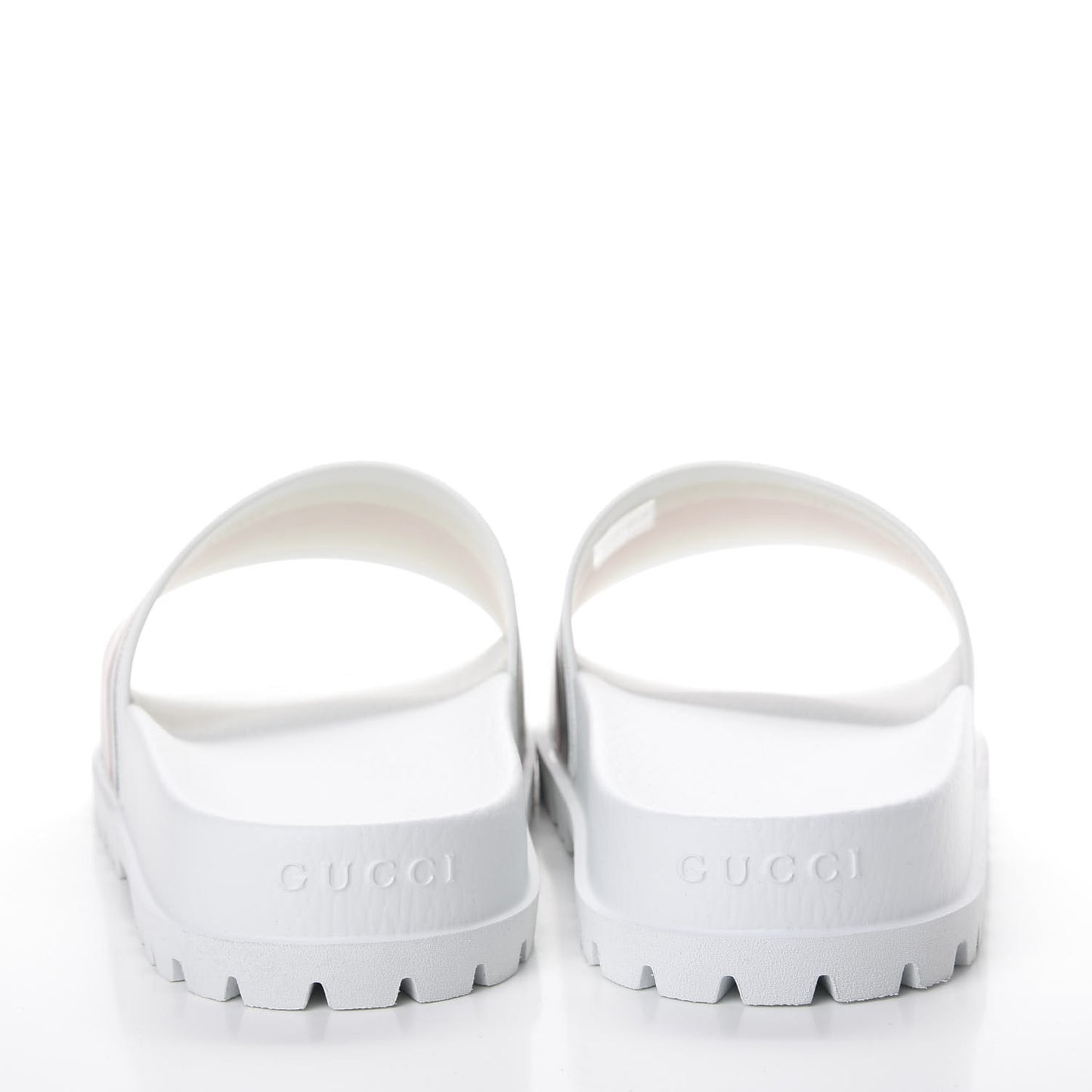 Rubber Web Mens Lug Sole Slide Sandals 9 Great White Green Red