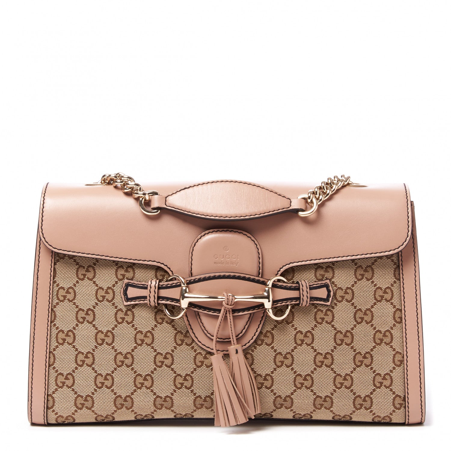 Gucci Monogram Medium Emily Chain Shoulder Bag Light Pink 1 of 8