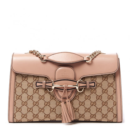 Gucci Monogram Medium Emily Chain Shoulder Bag Light Pink 1 of 8