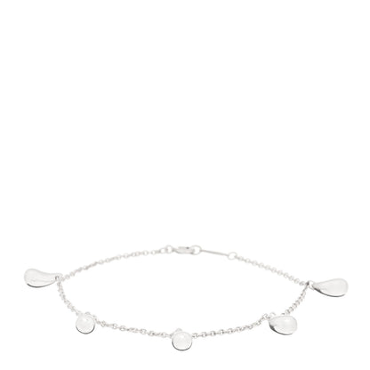 Tiffany Sterling Silver Elsa Peretti Five Teardrop Charm Bracelet 1 of 3