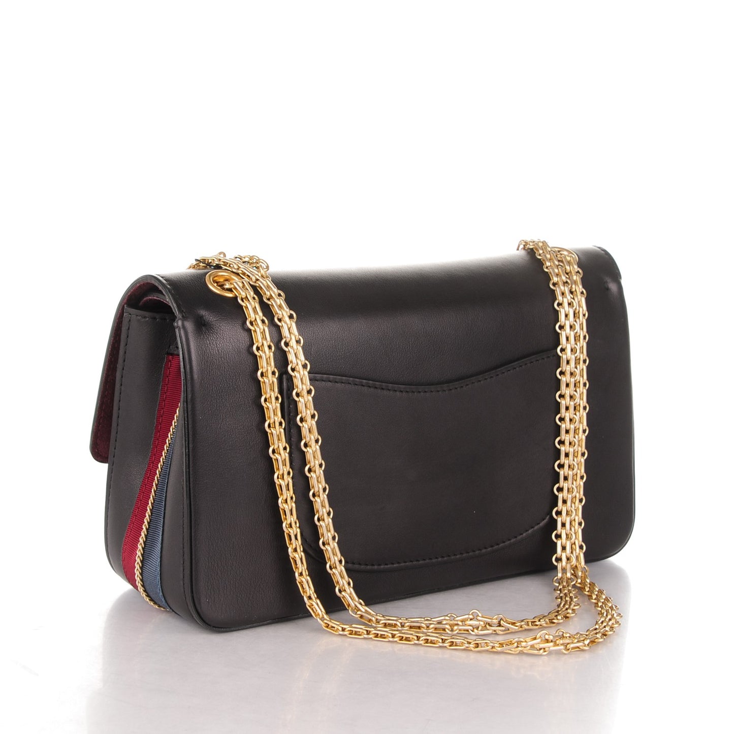 Calfskin Nude 2.55 Medals Reissue 226 Flap Black