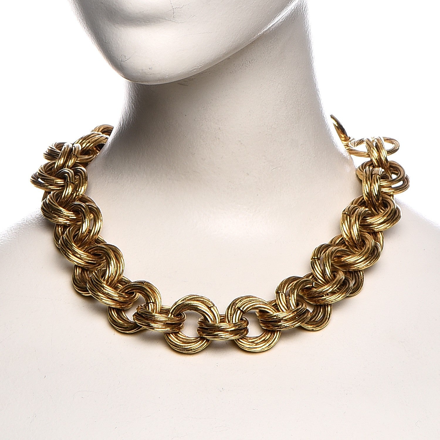 Chanel Chain Short Necklace Gold 2 of 5