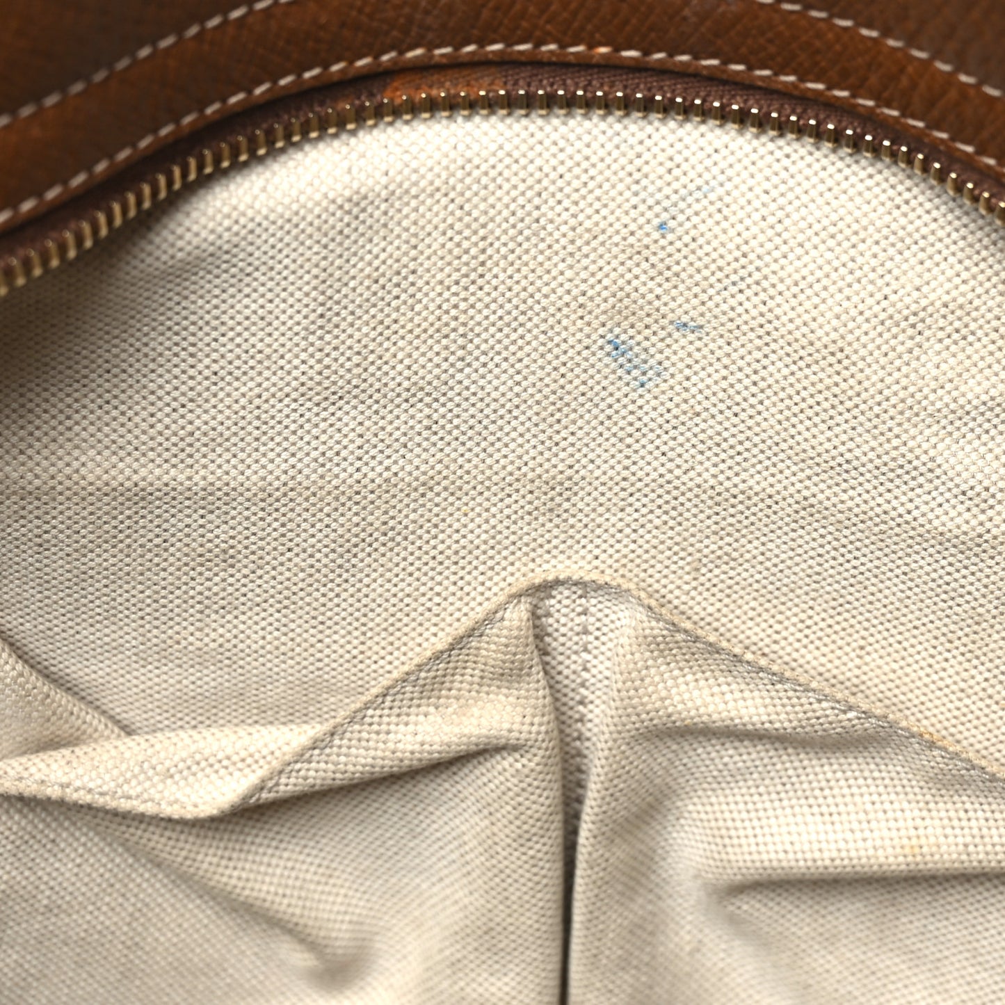 Monogram Medium Bree Zippered Tote Beige Tabacco