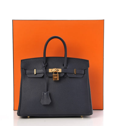 Hermes Togo Birkin 25 Bleu Nuit 35 of 35