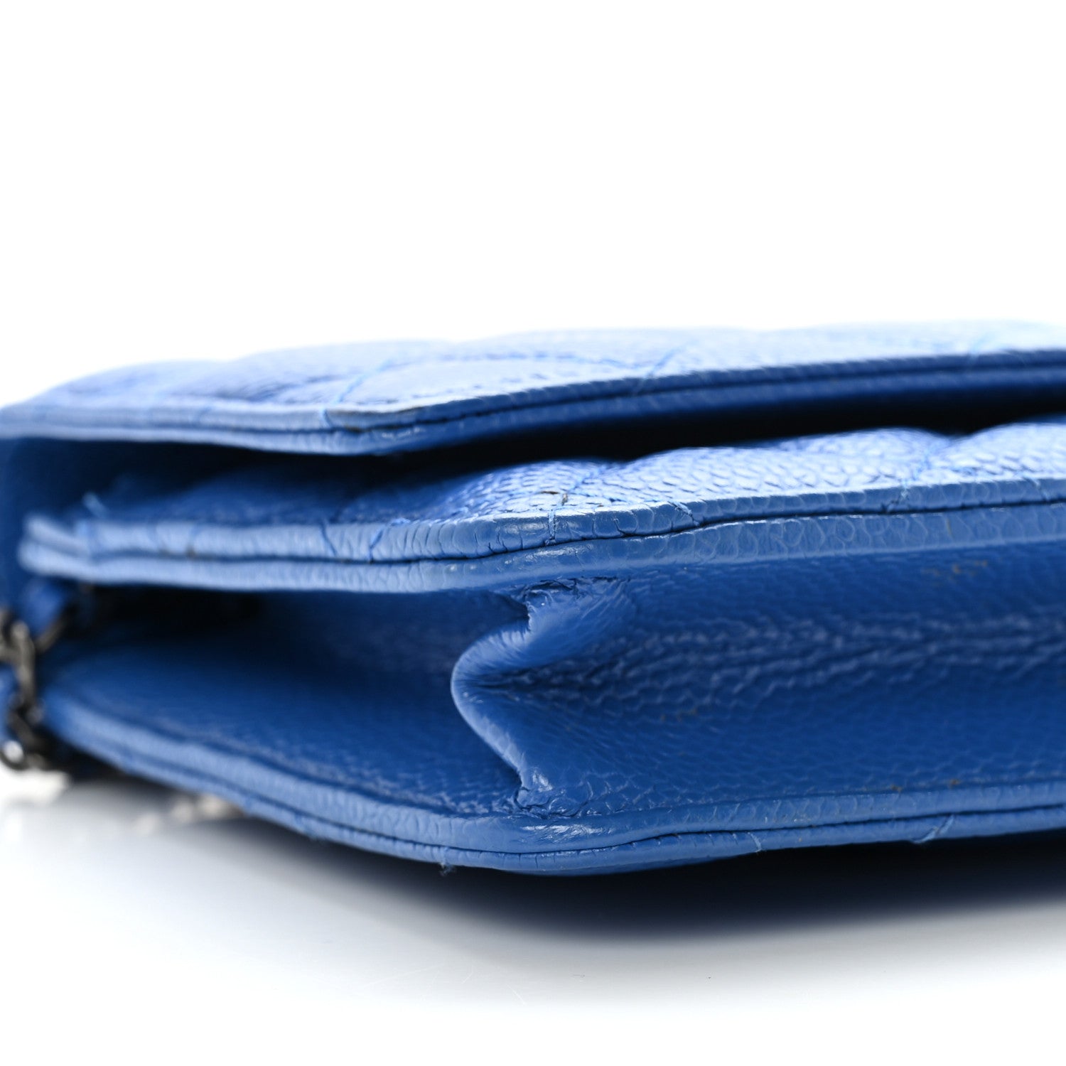 Chanel Caviar Quilted Wallet On Chain WOC Blue 9 of 12