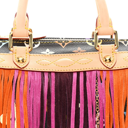 Louis Vuitton Monogram Multicolor Fringe Speedy 25 Black 8 of 11