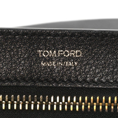 Tom Ford Calfskin Medium Leonica Padlock Satchel Bag Black 6 of 12