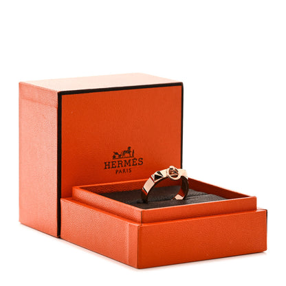 Hermes 18K Rose Gold PM Collier De Chien Ring 58 8.5 5 of 5