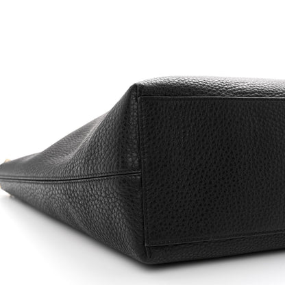 Valentino Garavani Grained Calfskin Rockstud Shoulder Tote Black 8 of 13