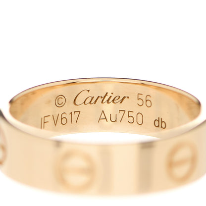 Cartier 18K Yellow Gold 5.5mm LOVE Ring 56 7.75 4 of 5