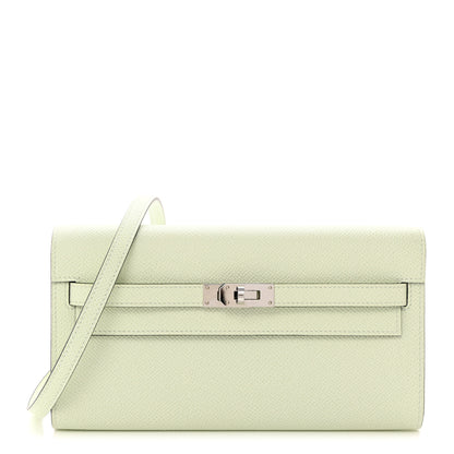Hermes Epsom Kelly Wallet To Go Vert Fizz 1 of 7