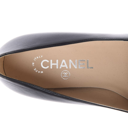 Chanel Lambskin Patent CC Cap Toe Mocassin Loafer 39.5 Black 7 of 7