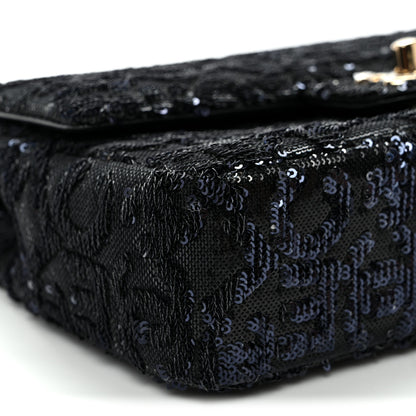 Chanel Sequin Quilted Small Single Flap Black 9 of 11
