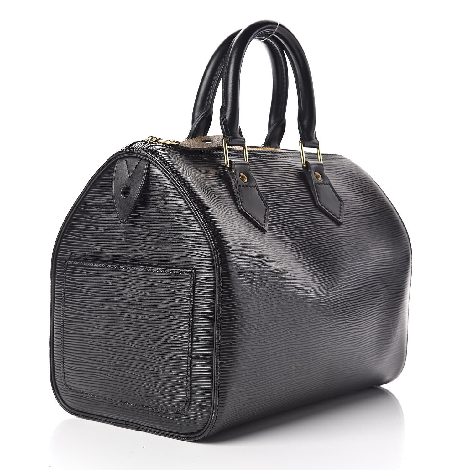 Louis Vuitton Epi Speedy 25 Black 3 of 10