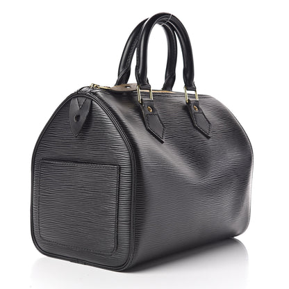 Louis Vuitton Epi Speedy 25 Black 3 of 10
