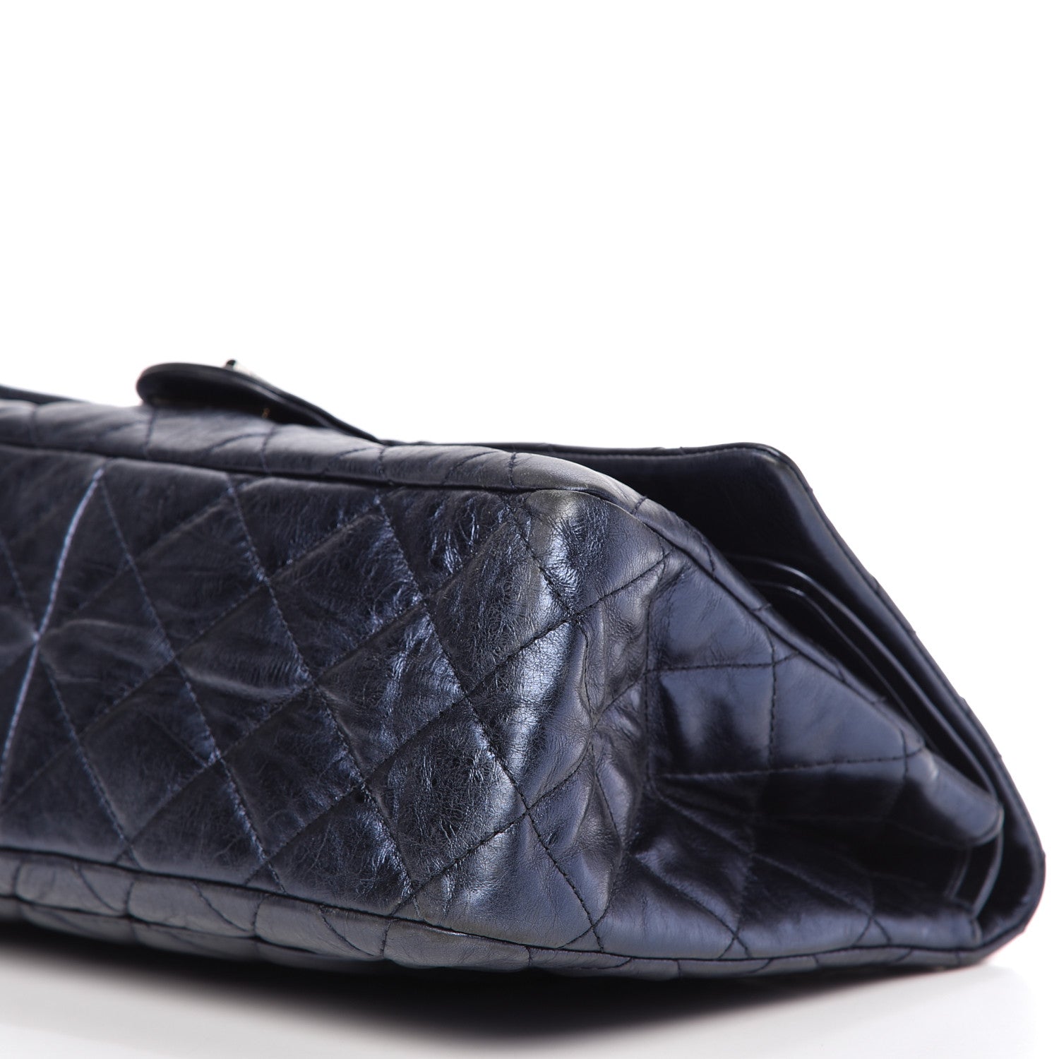 Chanel Metallic Aged Calfskin Quilted 2.55 Reissue 226 Flap Blue 7 of 9