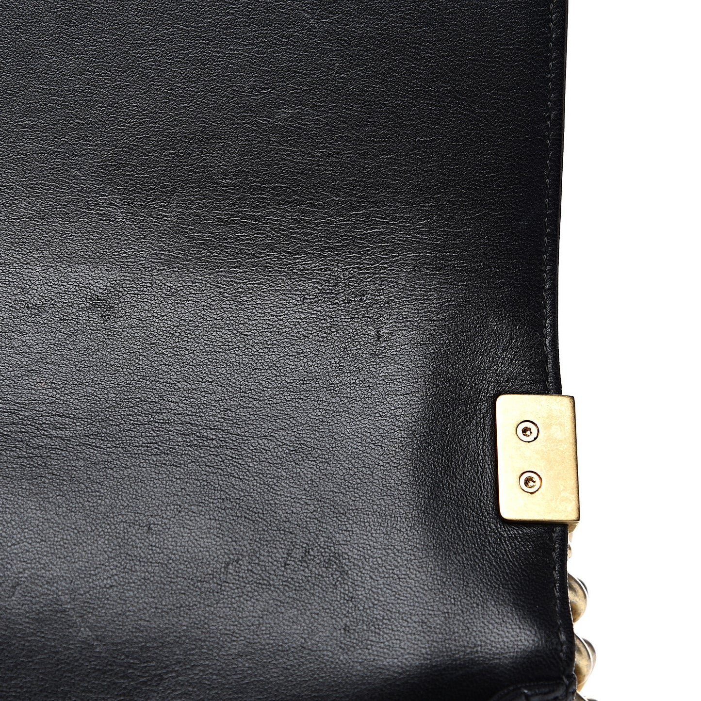 Lambskin Quilted Medium Boy Flap Black