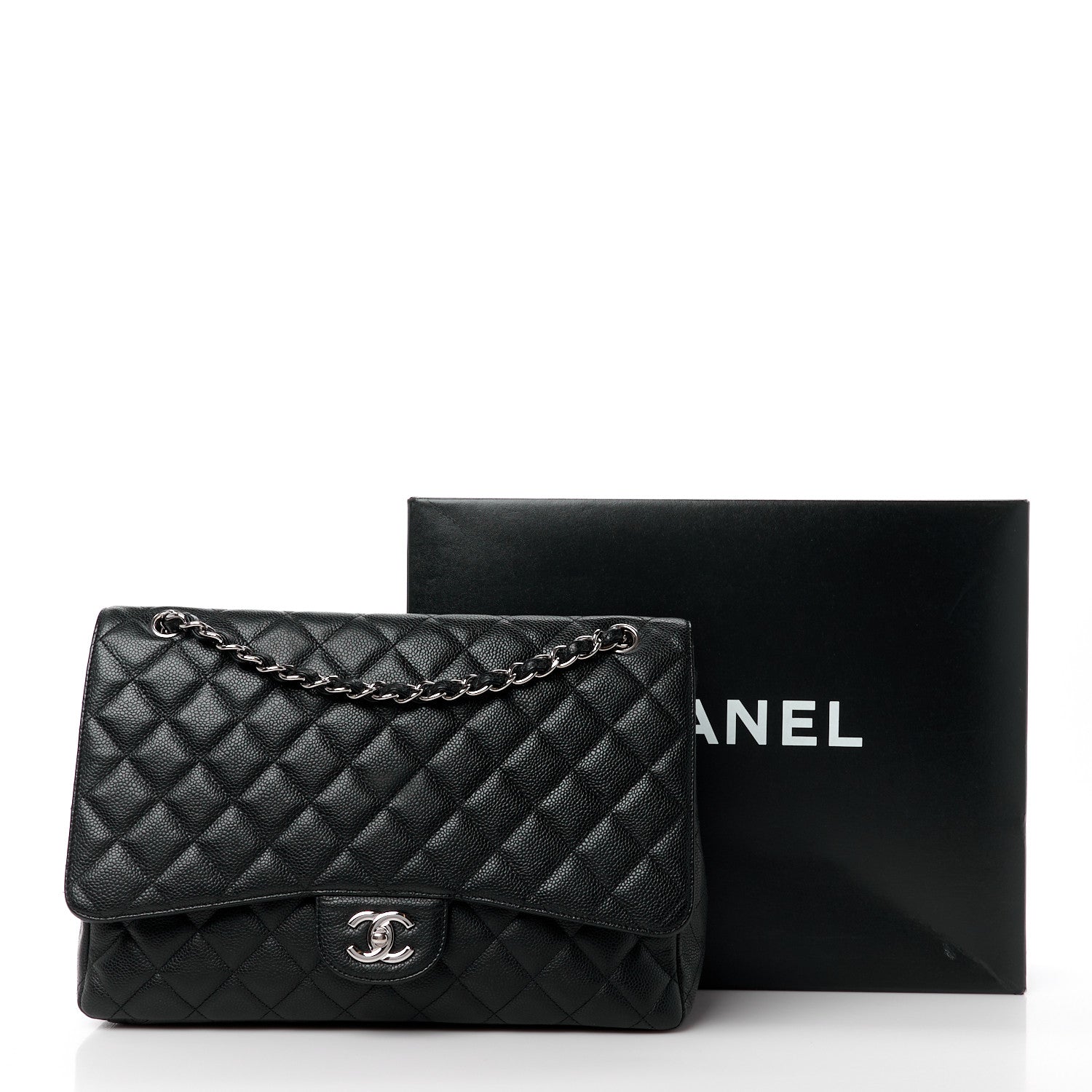 Chanel Caviar Quilted Maxi Single Flap Black 16 of 16