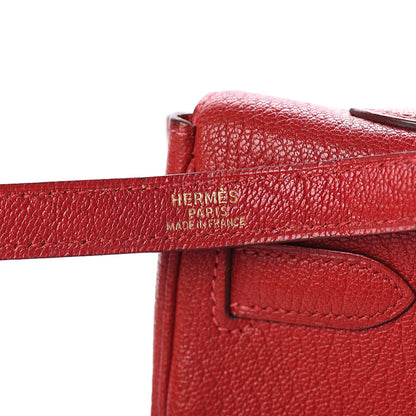Hermes Chevre De Coromandel Kelly Retourne 35 Rouge Vif 17 of 32