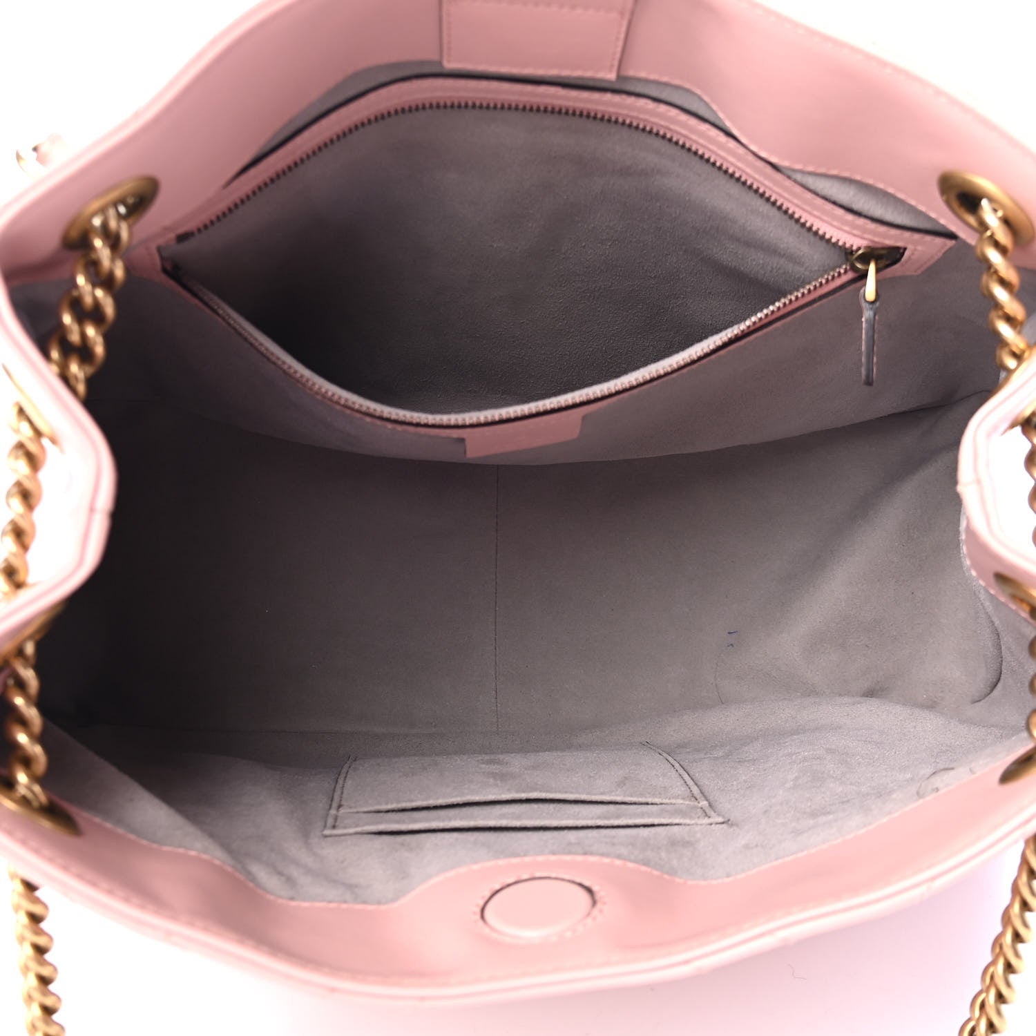 Gucci Calfskin Matelasse Medium GG Marmont Shoulder Tote Bag Perfect Pink 4 of 6
