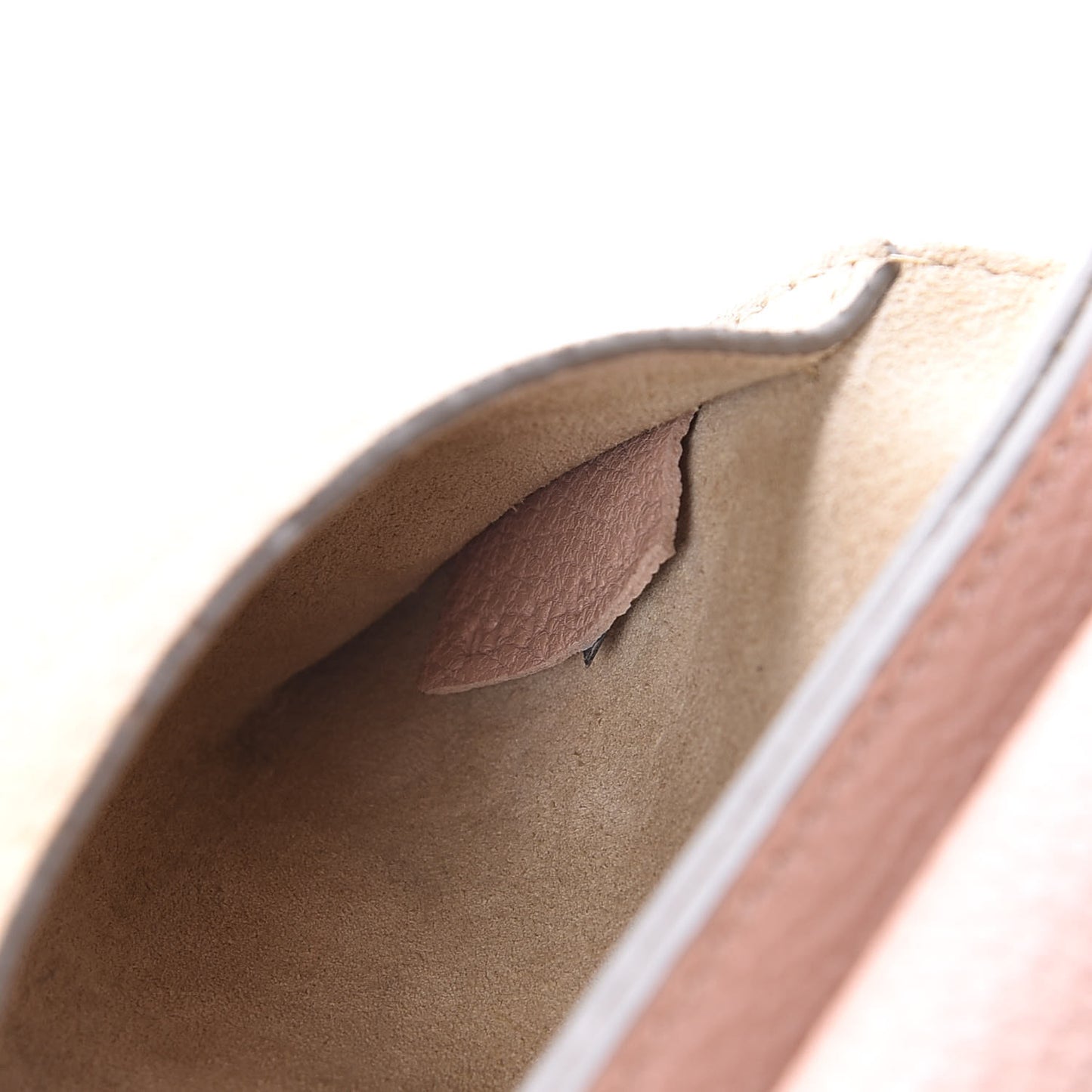 Grained Lambskin Mini Drew Shoulder Bag Cement Pink