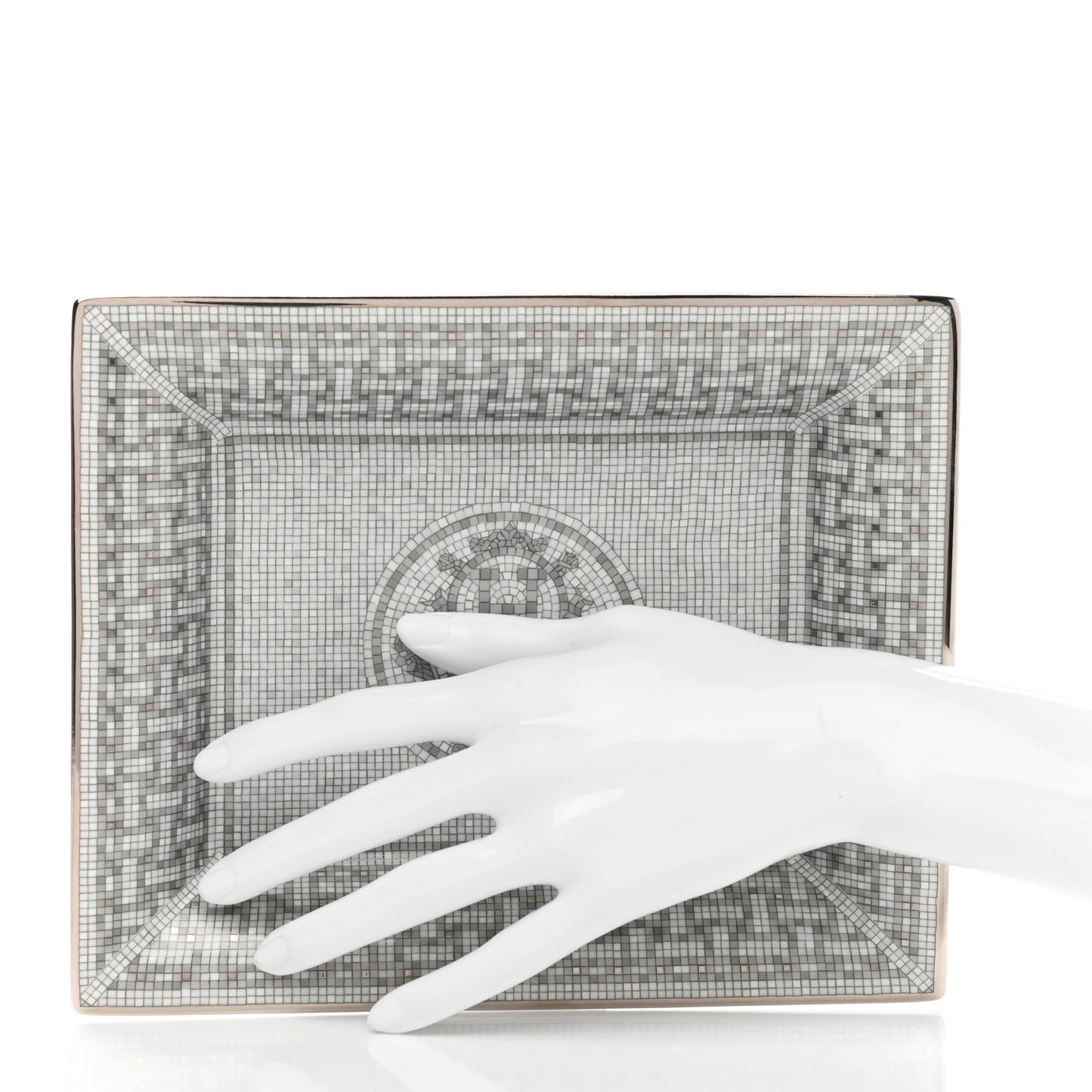 Porcelain Mosaique Au 24 Platine Change Tray