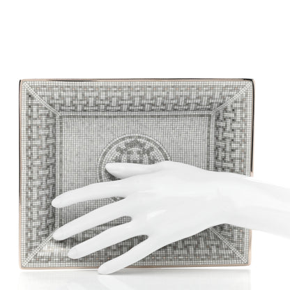Hermes Porcelain Mosaique Au 24 Platine Change Tray 2 of 5