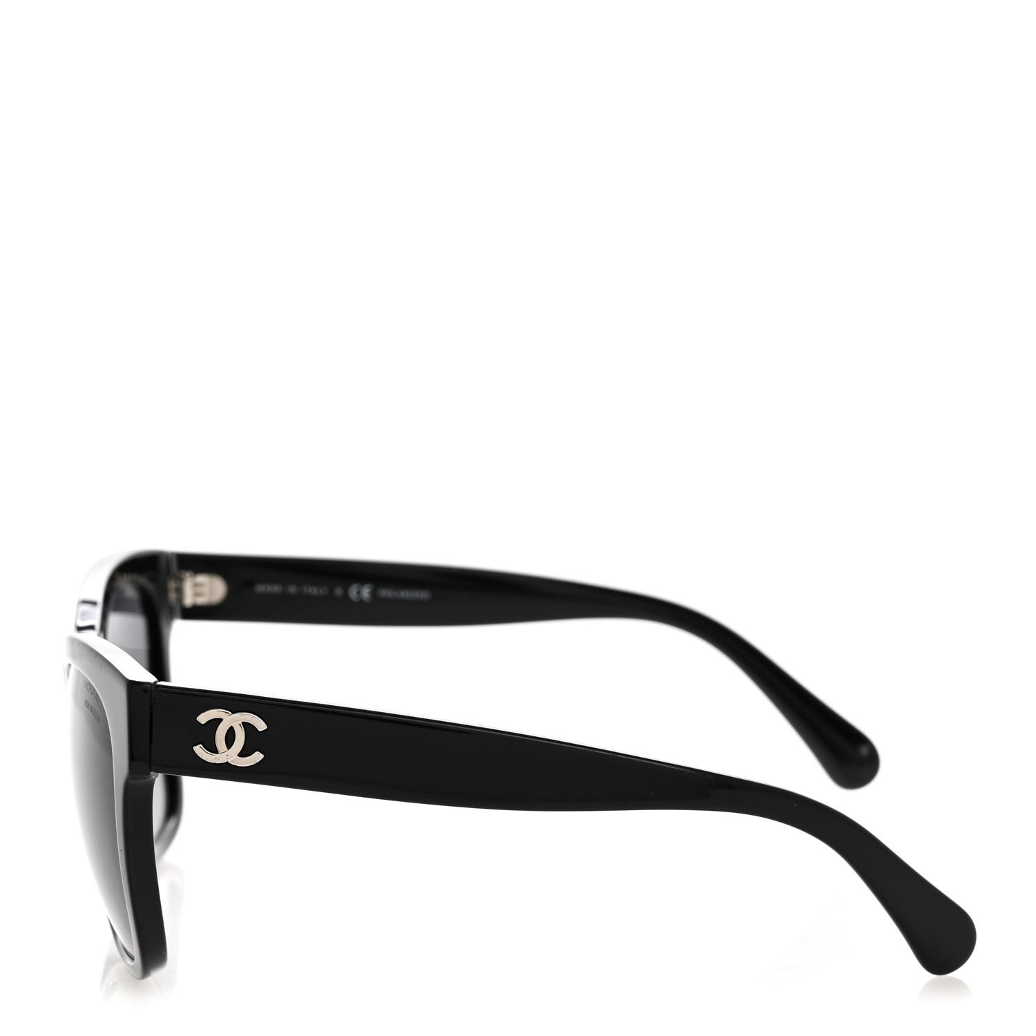Chanel Acetate Polarized Square CC Sunglasses 5380 Black 3 of 8