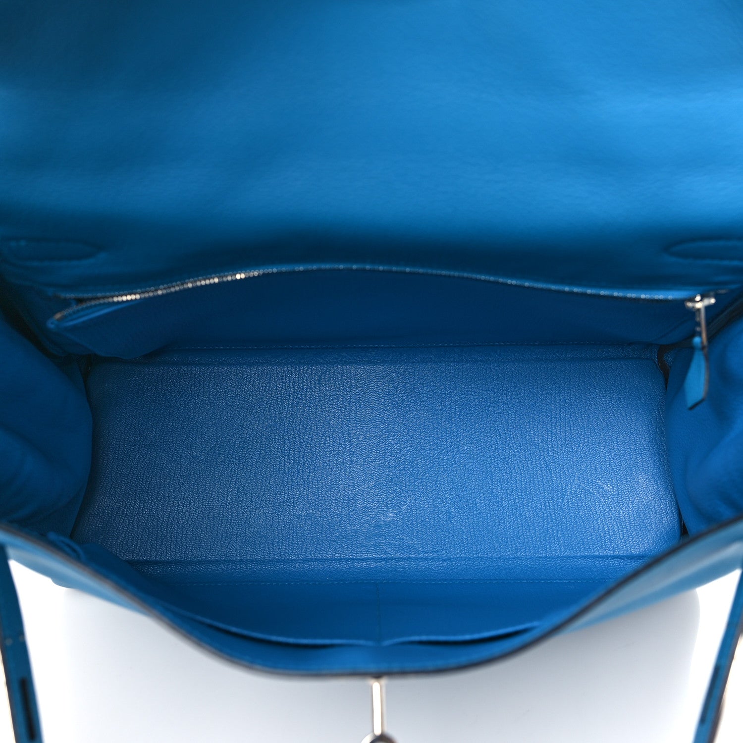 Hermes Evercolor Kelly Retourne 32 Bleu Zanzibar 5 of 10