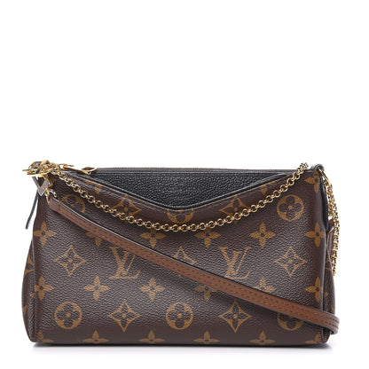 Louis Vuitton Monogram Pallas Clutch Black 1 of 14