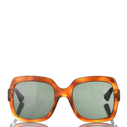 Gucci Oversize Square Web GG 0036S Havana 2 of 8