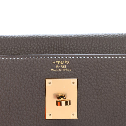 Hermes Togo Kelly Retourne 32 Etoupe 5 of 9