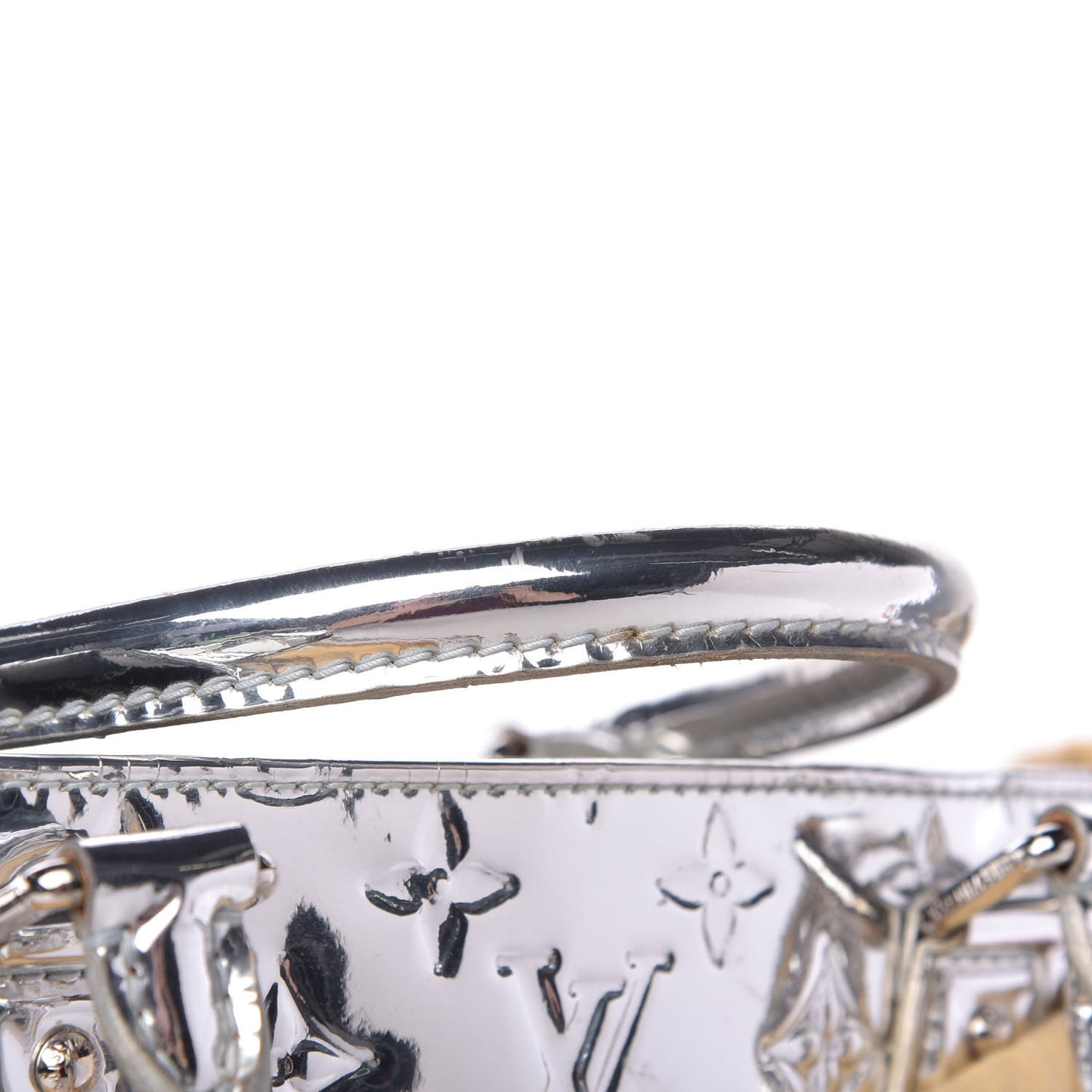 Monogram Miroir Sac Plat Silver