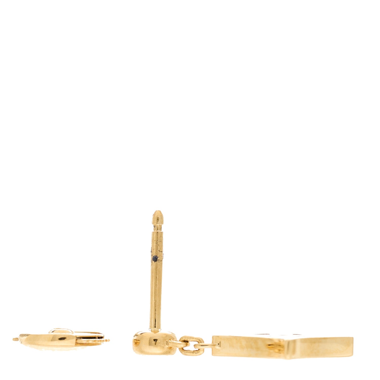 Louis Vuitton 18K Yellow Gold Diamond Idylle Blossom Single Stud Earring 3 of 5