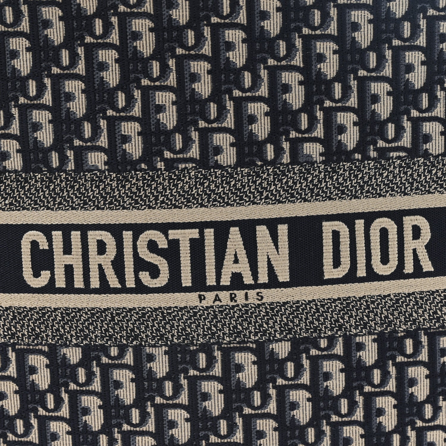 Christian Dior Oblique Large Book Tote Blue Multicolor 7 of 9