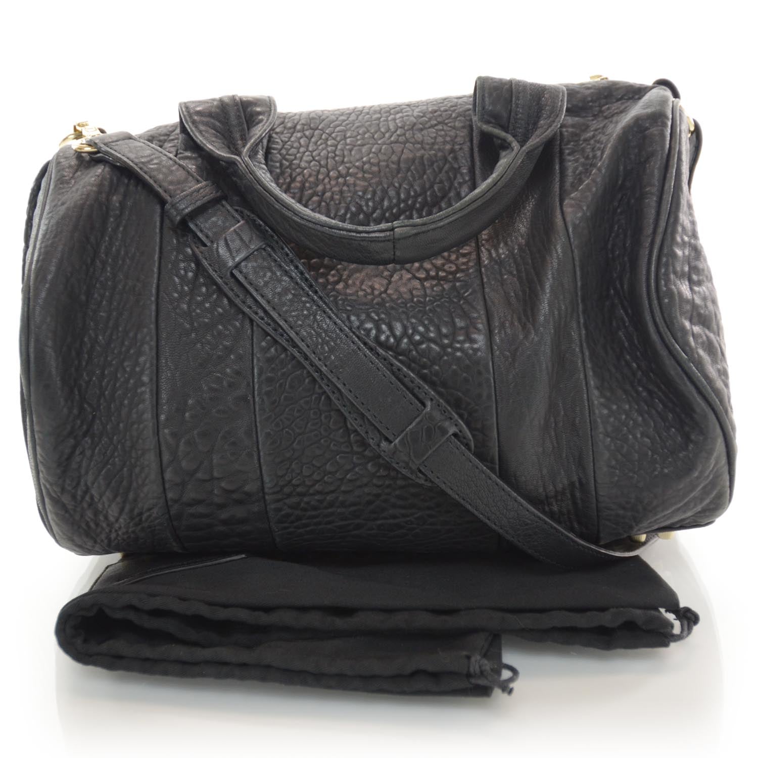 Alexander Wang Leather Rocco w Gold Hardware Black 3 of 6