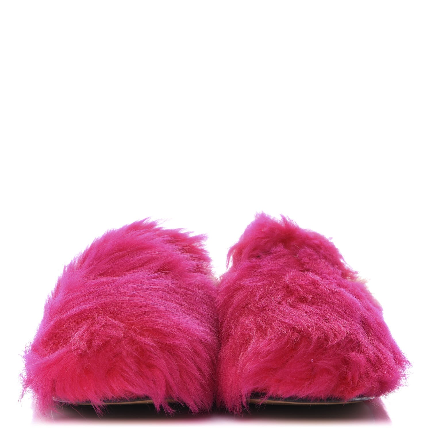 Gucci Merino Wool Womens Princetown Slippers 37 Raspberry Lipstick Natural 2 of 9