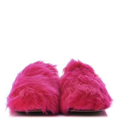 Gucci Merino Wool Womens Princetown Slippers 37 Raspberry Lipstick Natural 2 of 9