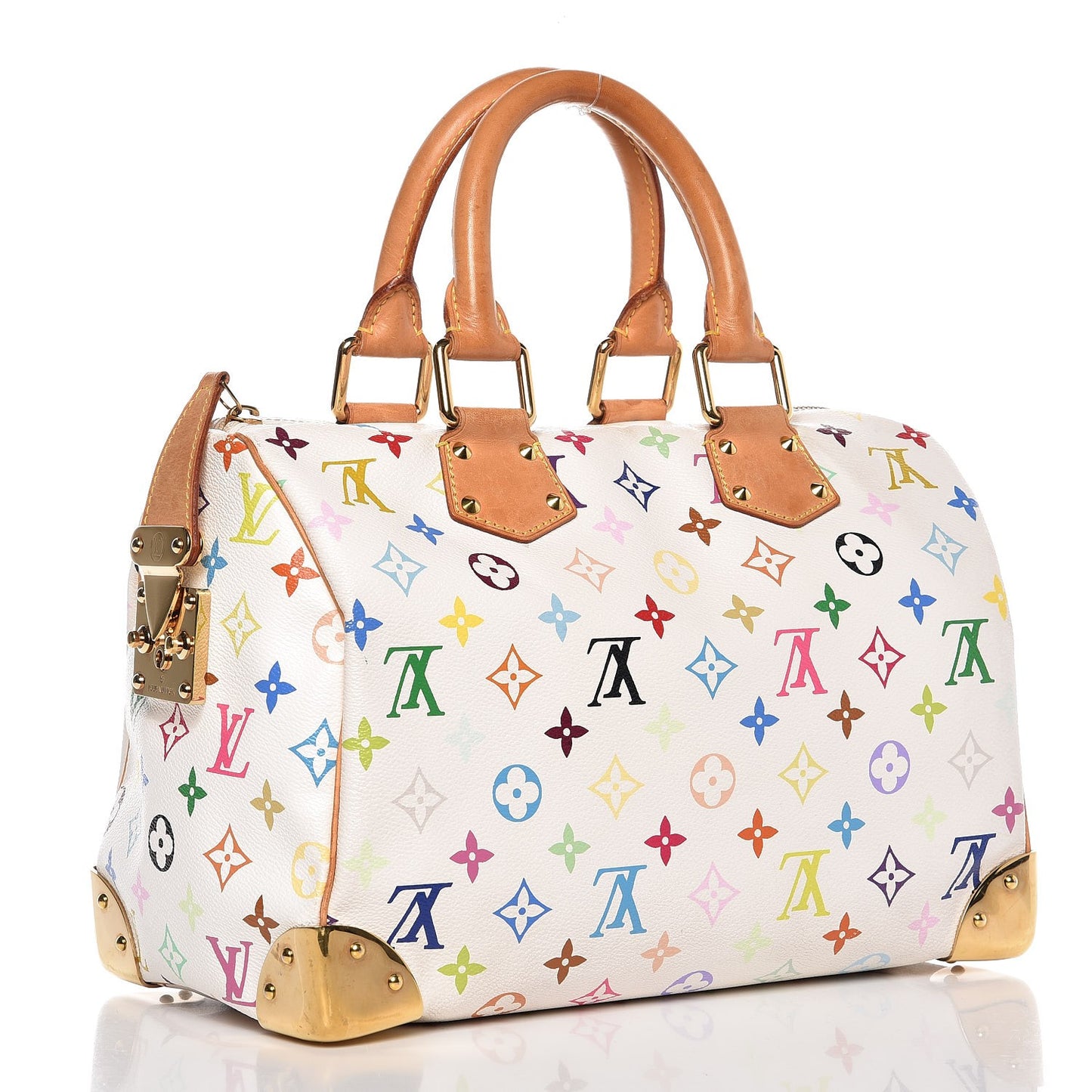 Monogram Multicolor Speedy 30 White