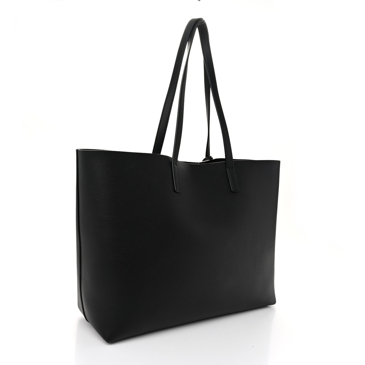 Calfskin Large Shopping Tote Black
