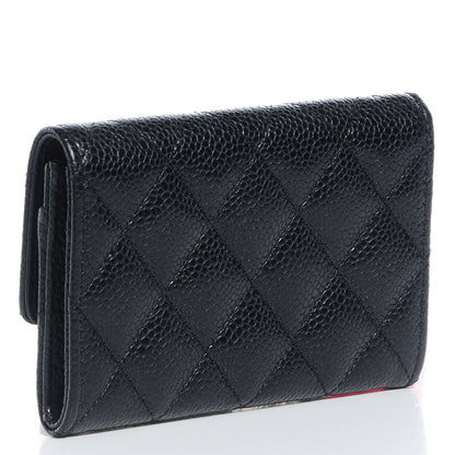 Chanel Caviar Quilted Flap Card Holder Black 3 of 9