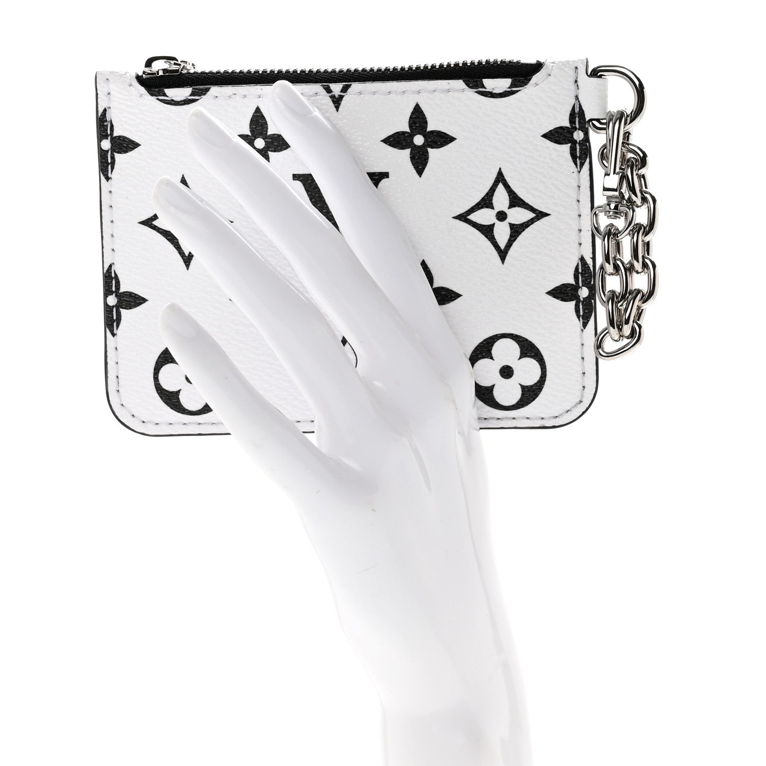 Louis Vuitton Monogram Marelle Pochette Black White 2 of 5
