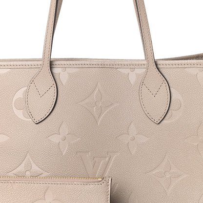 Louis Vuitton Empreinte Monogram Giant Neverfull MM Tourterelle 7 of 9